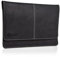 Almwild Apple iPad 11, iPad 10.5, iPad 10.2, iPad 9.7 Zoll Hülle, Tasche. Echtes Rinds- Leder & 100% Woll- Filz. Case in Schiefer- Grau mit magnetischer Umschlagklappe aus Echt- Leder Schwarz