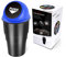 YIOVVOM Car Garbage Can with Lid, Leakproof Vehicle Automotive Cup Holder Car Trash Can, Small Trash Bin for Automotive Office Home Kitchen(Blue, 1)
