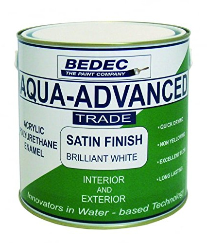 Bedec 1 Litre Aqua Advanced Satin - Brilliant White