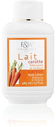 Fair and White Carrot Moisturizing Lotion 17.6 oz