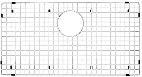 BLANCO 236593 Precis Steel Abflussgitter vorne, Rostfrei, 30 x 16.13 x 0.25