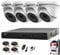 HIKVISION 4CH CCTV KIT DVR 1080P & 4X 2.0MP FULL HD 1080P WHITE DOME CCTV CAMERAS IR 20M NIGHT VISION REMOTE VIEW EASY P2P SECURITY CAMERA SYSTEM (1TB HDD PRE-INSTALLED)