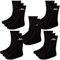 Kappa 15 Paar SONOTU 3 Sportsocken Gr. 35-46 Unisex Tennissocken, Farbe:Black, Socken & Strümpfe:43-46