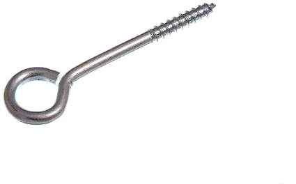 24 x Garden Vine Eyes Screw in Closed Hooks 75MM 3 ZP Steel Heavy Duty
