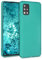 kwmobile Case kompatibel mit Samsung Galaxy A51 Hülle - Schutzhülle aus Silikon metallisch schimmernd - Handyhülle Metallic Türkis