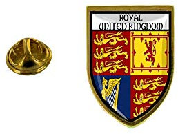 Akachafactory Pin Badge Pin Badge Remembrance Flag Country Coat of Arms Ireland Harp Royal Irish