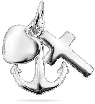 Herz Kreuz Anker Anhänger Sterling Silber 925 Glaube Liebe Hoffnung | Glaube Liebe Hoffnung, Schmuck