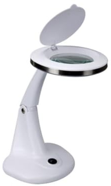 Velleman Lupenlampe, 30 LEDs, 6 W, Dioptrie 3 +12, ideal für Präzisionsarbeit, weiß
