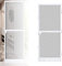 LARS360 Mosquitera blanca para puertas, protección contra insectos para puerta de balcón, hasta 120 x 240 cm, con marco de aluminio, evita las plagas de insectos