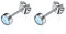 Artskin Damen Ohrstecker G23 Titan Herren Mädchen Ohrringe Hypoallergen Nickelfrei Kristall 5mm Ohrringe Ohrschmuck Geburtstagsgeschenk