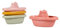 Little Dutch 2007437 Badespielzeug Badeboote 4er Set rosa