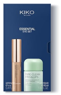 KIKO Milano Essential Eye Set | Make-Up-Set: 1 Remodellierende Mascara Und 1 Zwei-Phasen-Make-Up-Entferner Im Miniformat