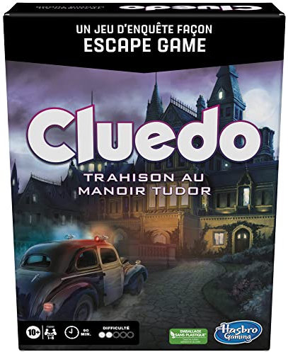 Hasbro CLUEDO Escape Tudor Manor - French Version