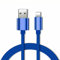 MAXIMUM RANGE E-SELLERS USB Cable Nylon Braided, Charger Wire for iPhone 13 12 Pro 11 Xs Max 6 7 8 Plus 6s, 5 5s SE 5c, for iPad Mini, for iPad Air 2 and for iPad Pro-Blue (2M)