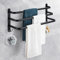 Porte-Serviettes Mural en Aluminium, 3 étages Porte Serviette Salle de Bain étagère Serviette avec Crochets, Étanche - pour Salle de Bain, Cuisine, Salle de Bain