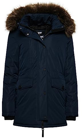 Superdry Damen Ashley Everest Parka Finster Marineblau 36