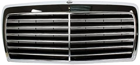 hippoca Auto Frontstoßstange Nierengrill für Mercedes Benz W124 E-Class 300E 260E 400E 500E, Motorhauben-Lüftungsgitter-Abdeckung Auto-Außenzubehör Ersatz