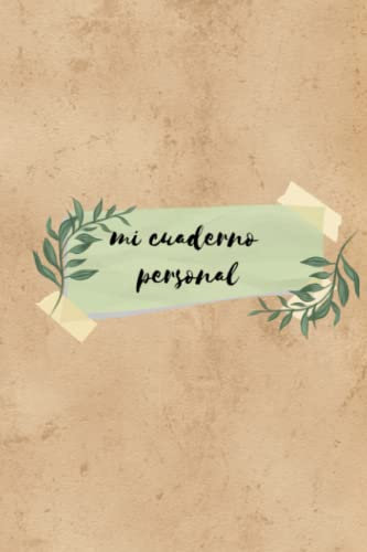 Cuaderno personal hojas/hierbas zen