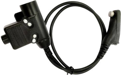JUYODE Military Tactical U94 PTT Adapter Push to Talk Button Radio Connector for 7.1mm Headset NATO-US Wiring for Motorola APX4000 6000 7000 8000 XPR6550 7550 7580 6550e 7550e 7580e SRX2200
