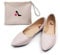Ladies Roll Up Shoes Ideal for Weddings, Races Nights Out 2 Colours (Nude, UK Footwear Size System, Adult, Women, Numeric, Medium, 5)