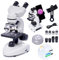 Binocular Microscopes, 200X-5,000X Compound Biological Microscopes With 6x Multiplier, Slides Set & Phone Adapter for Students, Adults, Beginners, Laboratory Teaching Gifts