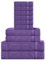 Sweet Needle Ensemble de Serviettes en Coton Super Doux 600 g/m, Prune – 2 Serviettes de Bain, 2 essuie-Mains et 6 essuie-Mains/Visage – Utilisation Quotidienne