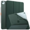 MoKo Hülle für iPad Air 13 Zoll M3 2025/M2 2024, iPad Air 13 Zoll mit weicher, transparenter, gefrosteter TPU Rückseite, Slim Smart Folio Schutzhülle, Auto Schlaf/Aufwach, Nachtgrün