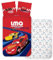 Brandmac Bettwäsche Disney Cars Rot, wendbar, 100% Baumwolle, Bettbezug 100 x 135 cm + Kissenbezug 40 x 60 cm, Flash McQueen