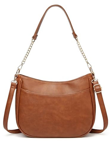 XUANXIE Handtasche Damen Mittelgroß Umhängetasche Damen Schwarz Crossbody Bag Veganes Leder Handbags Umhängetaschen Tasche Schultertasche