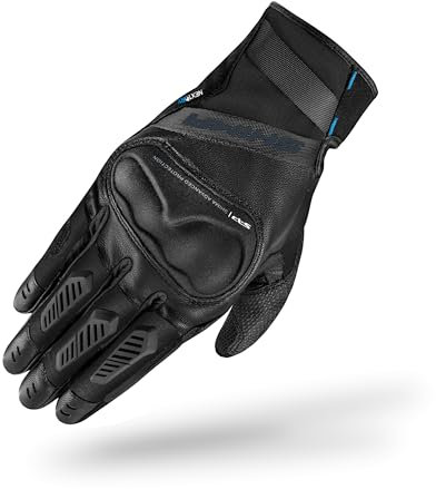 SHIMA HERO GLV Motorrad Handschuhe Damen Leder Kurze Winter Motorradhandschuhe Wasserdicht Schutz Touchscreen Stadt Lederhandschuhe Motorcycle Verstärkt Leicht (Damen, Wasserdicht Schwarz, L)