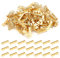100Pcs Terminali A Crimpare In Ottone, Kterminali Elettrici A Crimpare, Ottone Resistente Alla Corrosione Terminali Aperti Non Isolati, Kit di Teste Elettriche A Forcella