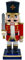 Aublinto Holz Nussknacker Soldaten Weihnachten Nussknacker Figure Original Erzgebirgische Volkskunst Kleiner Deko-Nussknacker im klassischen Design Xmas Weihnachtsdekoration Weihnachtsschmuck
