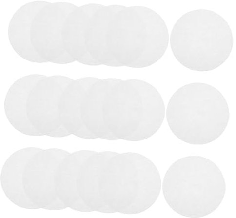Healvian 500pcs Drink Sealing Film White Round Greaseproof Paper for Coffee Tea Juice Baking Paper Precut