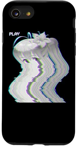 Hülle für iPhone SE (2020) / 7 / 8 Glitch Japanese Anime Girl VHS Eboy Egirl Harajuku