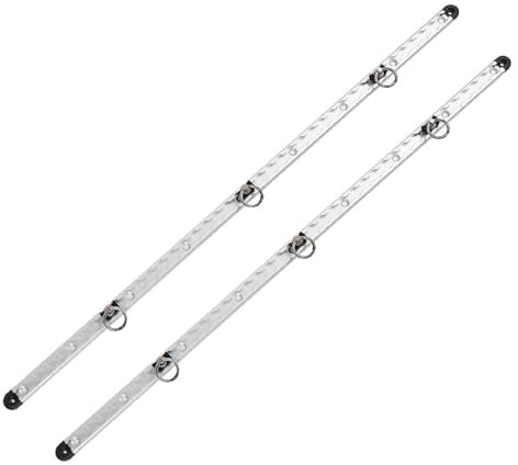 L Track Tie Down System, 1 Pair Aluminum L Track Rail Versatile Trailer Tie Down System for Trailers and Truck Beds, 100cm Cargo Securing Lashing Rail L Track Tie Down System Kit