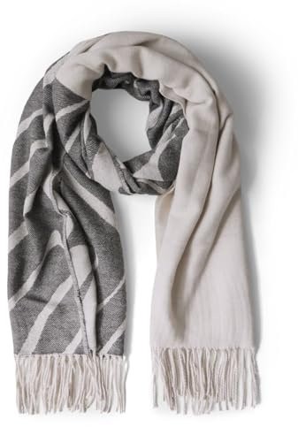 STREET ONE Damen A572691 Langer Jaquard-Schal, Breezy beige Mel, A