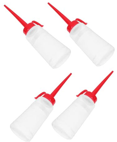 SEWOART 4pcs Sewing Machine Oil Dispenser Long Tip Oil Bottles for Maintenance