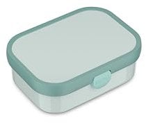 Mepal - Lunchbox Campus - Bento Lunchbox für Kinder - Brotdose mit Bento-Fach & Gabel - Meal Prep Box mit Clip-Verschluss - BPA-frei & Spülmaschinenfest - 750 ml - Cool mint