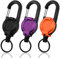 Porte-clés extensible 3 pièces Bande de clés extensible Carte d'identité JoJo Porte-clés rétractable avec câble en fil d'acier de 60cm, Porte-badges extensible avec mousqueton