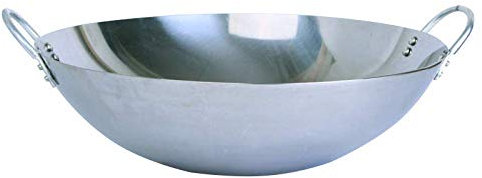 Sartén de hierro fundido antiadherente hecha a mano de 60 cm sin revestimiento