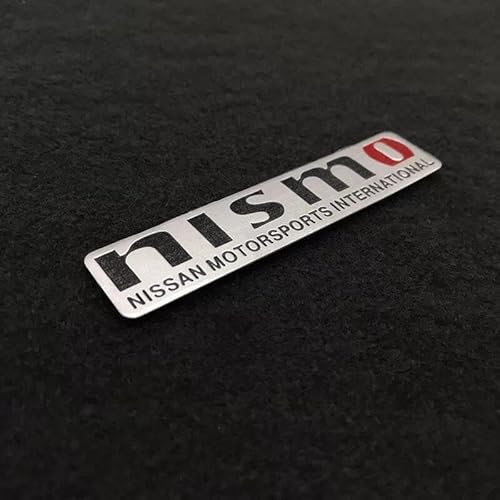 Für Nismo Auto Emblem car Sticker Badge Aufkleber Schild alu aus Metall 120x26mm