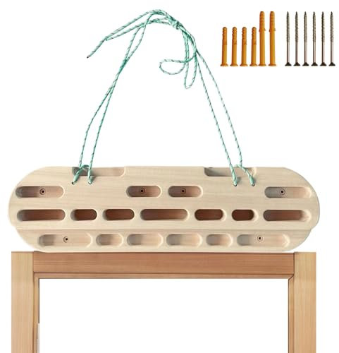 Kletterboard Trainingsboard, Hanging Climbing Board, Fingerboard Klettern Türrahmen Für Indoor-Übungen, Klimmzuggriff, Armtraining