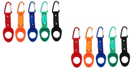 UPKOCH 2 Ensembles Clip De Porte Bouteille Silicone Portable pour Activités De Camping Randonnée Multi Couleurs Élastique 5 Pièces * 2