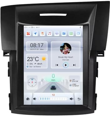 Generisch Android 14 9,7 Stereoradio für Honda CR-V 2012-2016, GPS-Navigation, Bluetooth, Carplay, SWC-Lenkradsteuerung, AHD-Rückfahrkamera, FM-Radio, WLAN, Sprachsteuerung (D3, 12 GB)