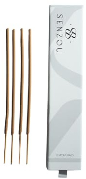 SENZOU Incense Sticks Lemongrass | für Entspannung & Meditation | 100% natürlich | Harmonisches Dufterlebnis | Perfekt für Yoga & Achtsamkeit | Wellness- & Self-Care-Rituale