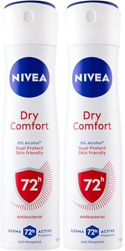NIVEA Deo Dry Comfort Spray 150 ml (Packung mit 2)