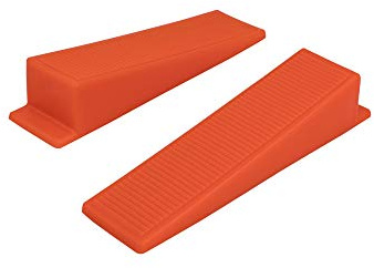 Fliesen Nivelliersystem Keile 1,5 mm Fugenbreite wiederverwendbar 100 Stück | Wiederverwendbare Keile zum Spannen der Laschen und Ausrichten der Fliesen, 3-12 mm Fliesenstärke, 100 Keile