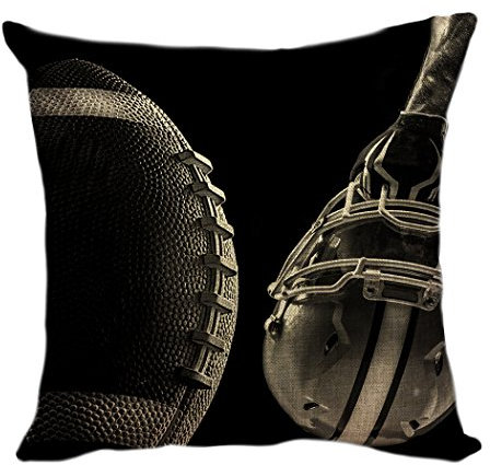 Violetpos Kissenhülle Deko Sofa Zierkissenbezug Auto Zierkissenbezüge Kissenbezüge Kopfkissen Kissen American Football Macht Maske ÜBung 55 x 55 cm