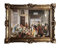 Made in Italy Gemälde Harem Orient Oriental orientalische bilder Bild mit Rahmen Wandbild 90x70cm Kunstdrucke und Gemälde Retro Repro Antik für Cafe Bar Home Büro Praxis 58B