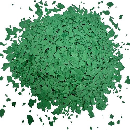 WO-WE Farbchips für Epoxidharz Bodenbeschichtung Bodenfarbe Colorchips Grün - 3Kg